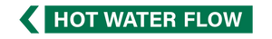 Hot Water flow - Pipe Marker