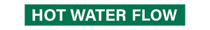 Hot Water flow - Pipe Marker