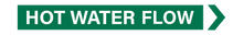 Load image into Gallery viewer, Hot Water flow - Pipe Marker