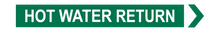 Load image into Gallery viewer, Hot Water Return - Pipe Marker Labels