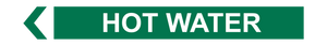 Hot Water - Pipe Marker