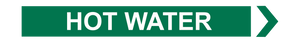 Hot Water - Pipe Marker