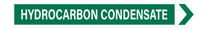 Hydrocarbon Condensate - Pipe Marker Sign