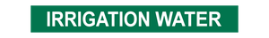 Irrigation Water - Pipe Marker Sign