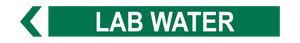 Lab Water - Pipe Marker Sign