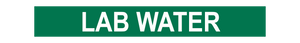 Lab Water - Pipe Marker Sign