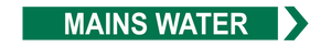 Mains Water - Pipe Marker Sign