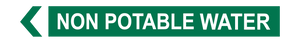 Non Potable Water - Pipe Marker Sign
