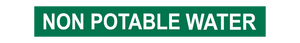 Non Potable Water - Pipe Marker Sign