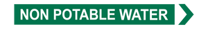Non Potable Water - Pipe Marker Sign