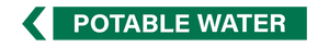 Potable Water - Pipe Marker Sign