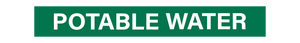 Potable Water - Pipe Marker Sign