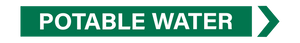 Potable Water - Pipe Marker Sign