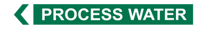 Process Water - Pipe Marker Sign