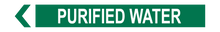Load image into Gallery viewer, Purified Water - Pipe Marker Sign