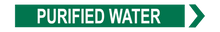 Load image into Gallery viewer, Purified Water - Pipe Marker Sign