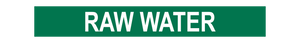 Raw Water - Pipe Marker