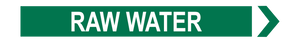 Raw Water - Pipe Marker