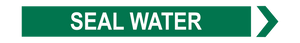 Seal Water - Pipe Marker Sign
