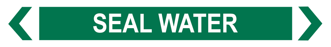 Seal Water - Pipe Marker Sign