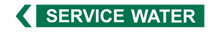 Load image into Gallery viewer, Service Water - Pipe Marker Sign