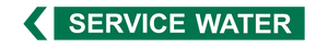 Service Water - Pipe Marker Sign