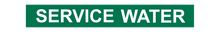 Load image into Gallery viewer, Service Water - Pipe Marker Sign
