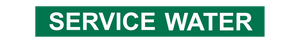 Service Water - Pipe Marker Sign