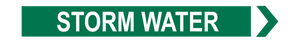 Storm Water - Pipe Marker Sign