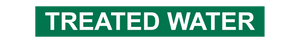 Treated - Pipe Marker Sign