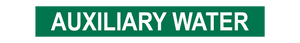 Auxiliary Water - Pipe Marker Sign