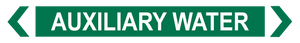 Auxiliary Water - Pipe Marker Sign