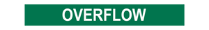 Overflow - Pipe Marker Sign