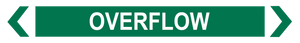 Overflow - Pipe Marker Sign