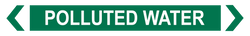 Polluted Water - Pipe Marker Sign