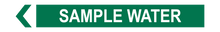 Load image into Gallery viewer, Sample Water - Pipe Marker Sign