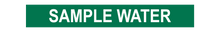 Load image into Gallery viewer, Sample Water - Pipe Marker Sign