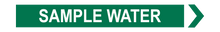 Load image into Gallery viewer, Sample Water - Pipe Marker Sign