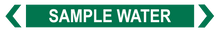 Load image into Gallery viewer, Sample Water - Pipe Marker Sign