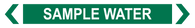 Sample Water - Pipe Marker Sign