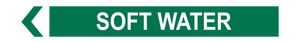 Soft Water - Pipe Marker Sign