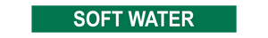 Soft Water - Pipe Marker Sign