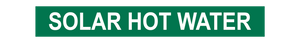Solar Hot Water - Pipe Marker Sign
