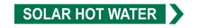 Load image into Gallery viewer, Solar Hot Water - Pipe Marker Sign