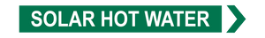 Solar Hot Water - Pipe Marker Sign