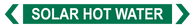 Solar Hot Water - Pipe Marker Sign