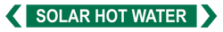 Solar Hot Water - Pipe Marker Sign