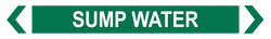 Sump Water - Pipe Marker Sign
