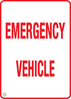 Emergency Vehicle Sign