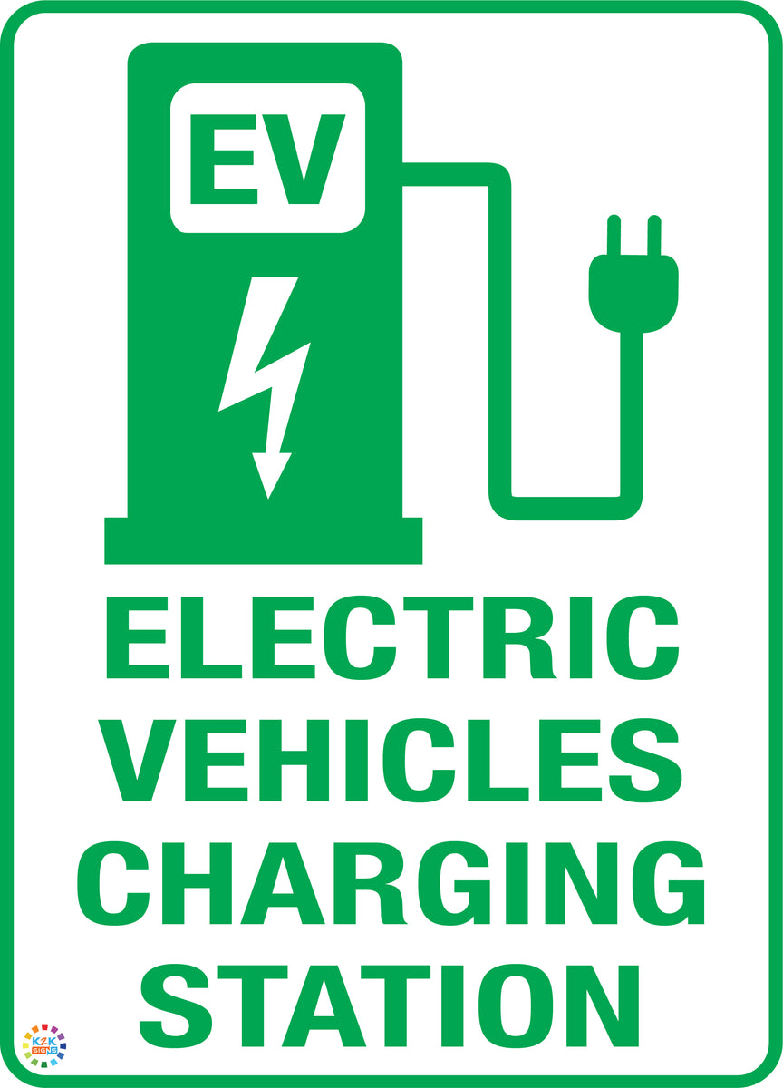 Electric Vehicles Charging Station Sign | K2K Signs Australia